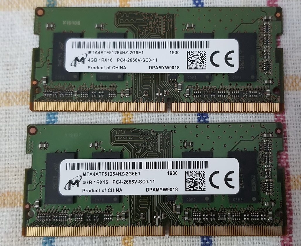 Модуль памяти MICRON SO-DIMM DDR4 2666MHz 4GB